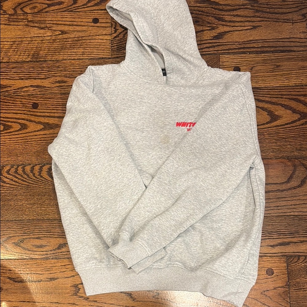 Grey/Red White Fox Boutique Hoodie